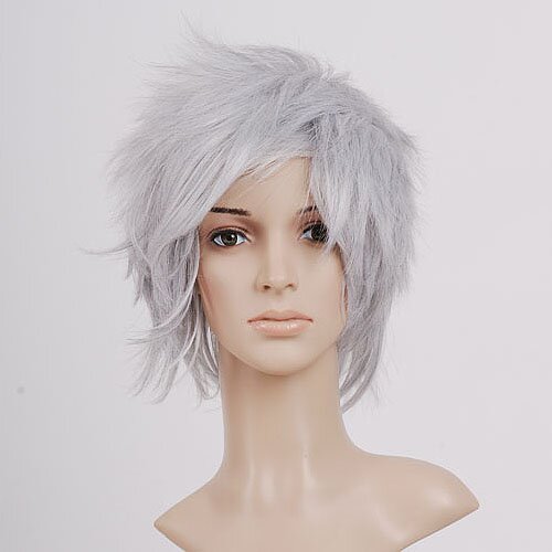 Short Grey Final Fantasy VII Cloud Strife Cosplay Wig