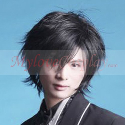 Cosplay Wigs Black Wigs Short Wigs New Year Greetings COS-190-A