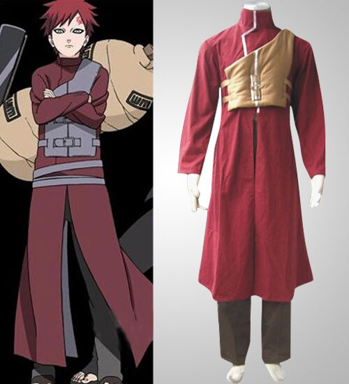 Affordable Naruto Shippuden Gaara Red Cosplay Costume