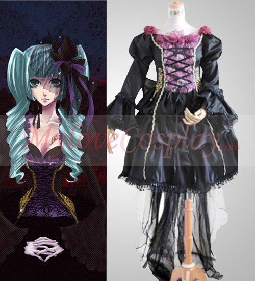 Anime Vocaloid Miku Doujin Cosplay Dress Costumes